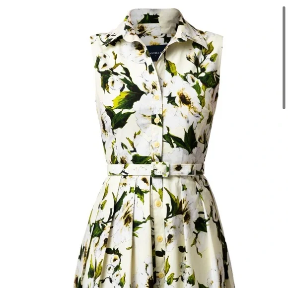 NOT- Samantha Sung Sleeveless MIDI Dress, butter yellow Size 10 - Picture 1 of 9